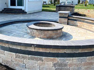 Bullnose Cap Fire Pit