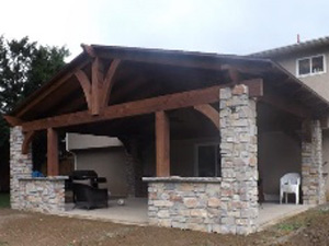 Rustic Open Gable Pavilion