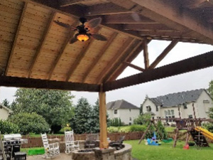 Rustic Open Gable Pavilion