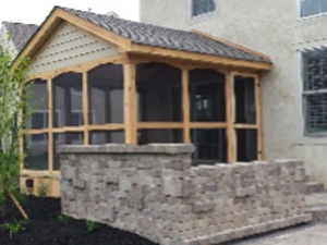 Screen Rooms with standard wall framing